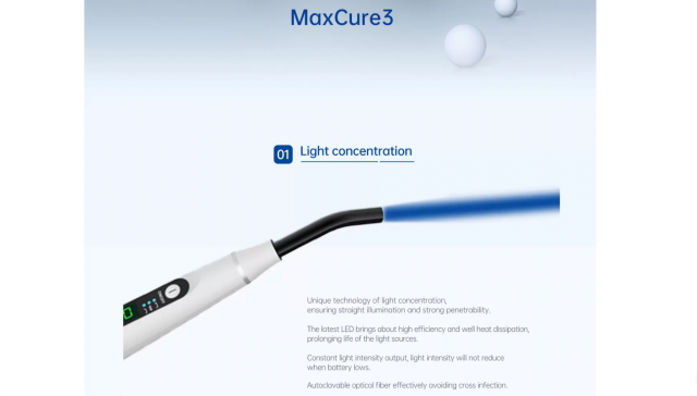 MaxCure3 LED Curing Light, Resin Based 3-mode Cure Light